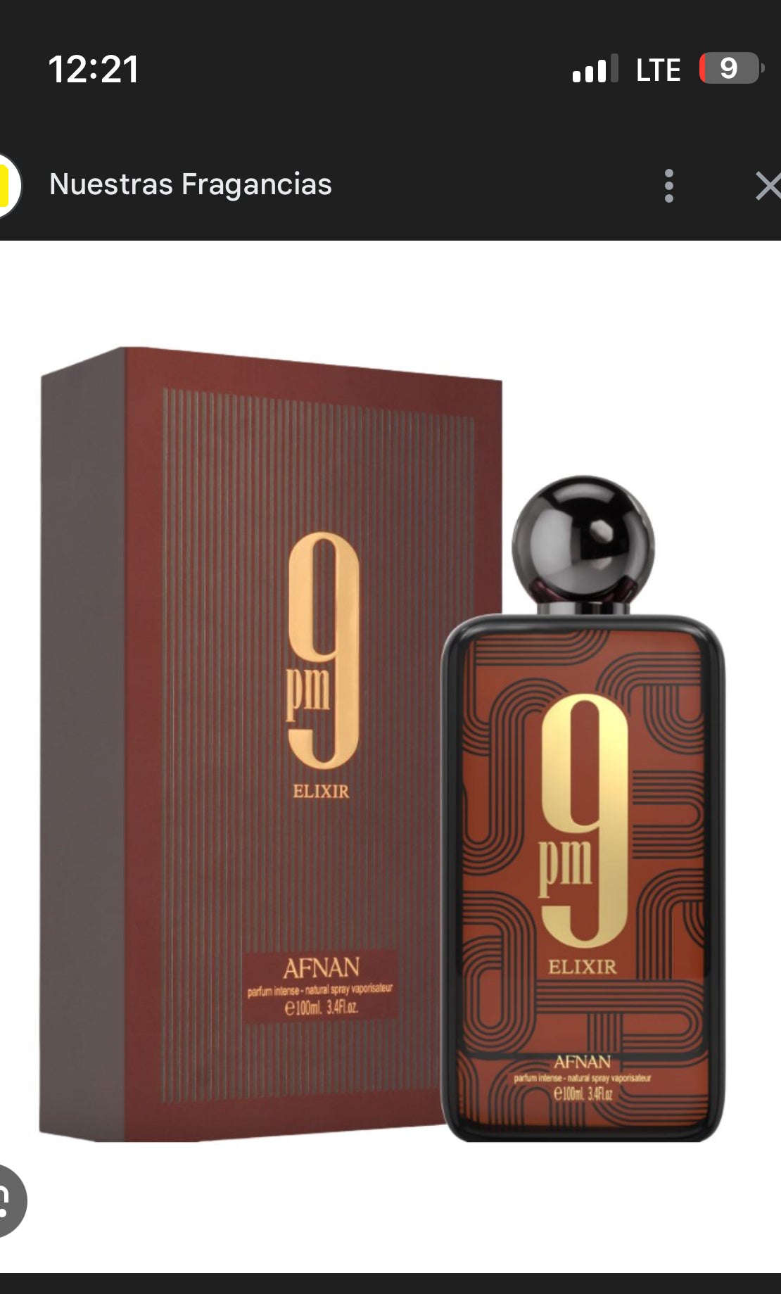 Afnan 9PM Elixir